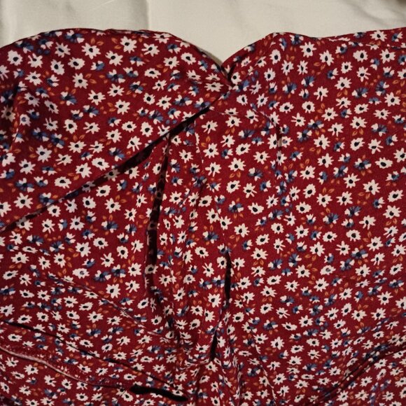 Suzanne Betro Women's Open Shoulder Gathered Waist Top Multicolored 3X NWT - Picture 2 of 11